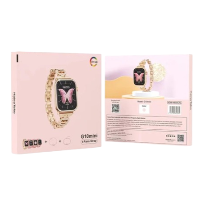 HT Mini G10 Smart Watch | 36–41 mm Real AMOLED, 4-Strap Bundle | KSA Edition