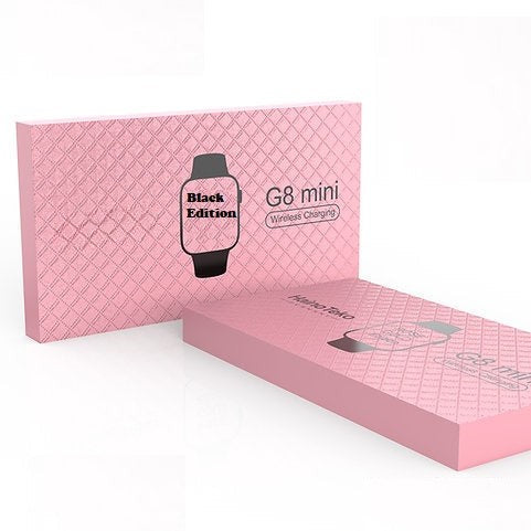 HT Mini G8 Black Edition Smart Watch | Compact 41 mm & Wireless Charging | (KSA Edition)