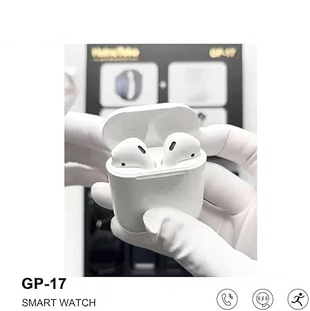 HT GP17 Smart Watch | Bluetooth Earbuds & LED Torch Combo | (KSA Edition)
