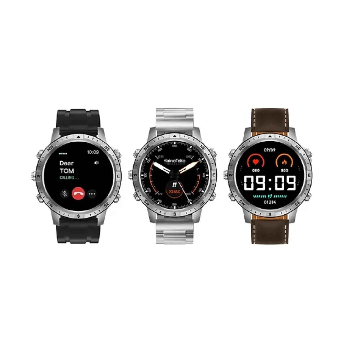 HT RW49 Smart Watch | 1.4″ Round AMOLED, 3-Strap Bundle & Wireless Charging | (KSA Edition)