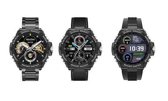 HT RW56 Smart Watch | 1.3″ Round AMOLED, 3-Strap Bundle & Wireless Charging | KSA Edition
