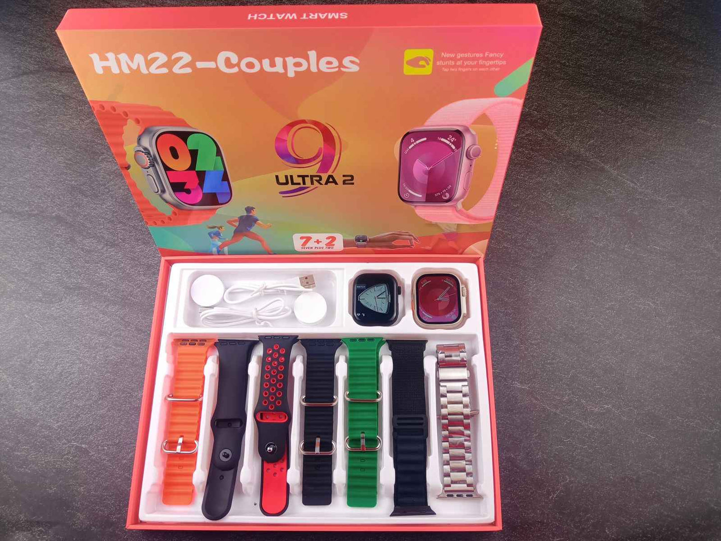 HM22 Couple Smart Watch | His + Hers Matching Set | KSA