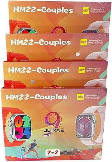 HM22 Couple Smart Watch | His + Hers Matching Set | KSA