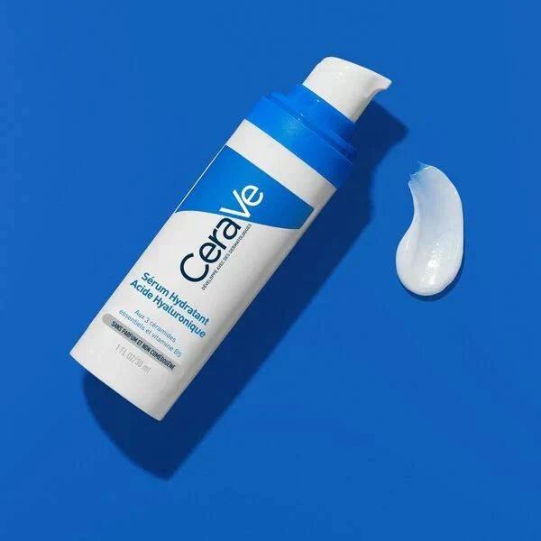 Hyaluronic Acid Serum for Face with Vitamin B5 and Ceramides, Hydrating Face Serum for Dry Skin, Fragrance Free, 1 Ounce