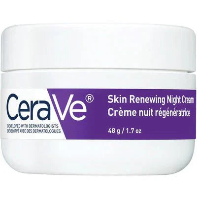 Skin Renewing Night Cream | Niacinamide, Peptide Complex, and Hyaluronic Acid Moisturizer for Face | 1.7 Ounce
