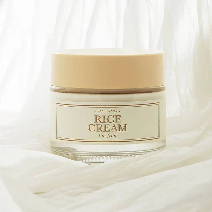 Rice Cream 1.69 Ounce, 41% Rice Bran Essence with Ceramide, Glowing Look to Even Out Skin Tone