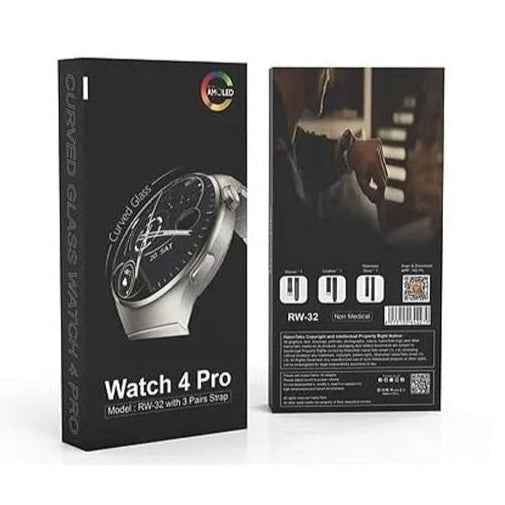 HT RW4 Pro Smart Watch | 1.7″ Curved AMOLED, 3-Strap Bundle & Fitness Suite | KSA Edition