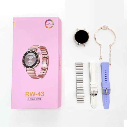 HT RW43 Smart Watch | 1.3″ Round AMOLED, 3-Strap Bundle & Wireless Charging | KSA Edition