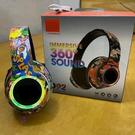Printed Wireless Foldable Headphones | Bluetooth 4.1, 40 mm Drivers, 10 h Playback