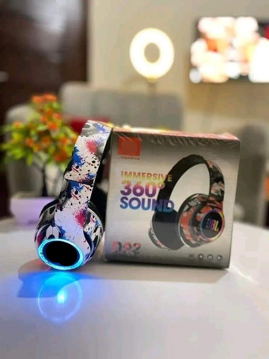 Printed Wireless Foldable Headphones | Bluetooth 4.1, 40 mm Drivers, 10 h Playback