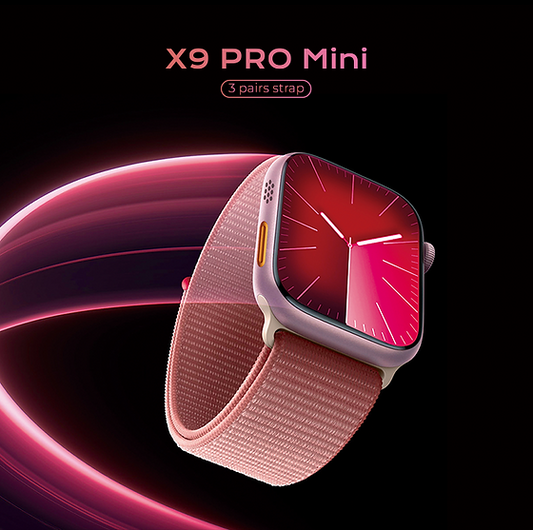 X9 Pro Mini Smart Watch | 1.55″ AMOLED, AI Voice & 3‑Strap Bundle