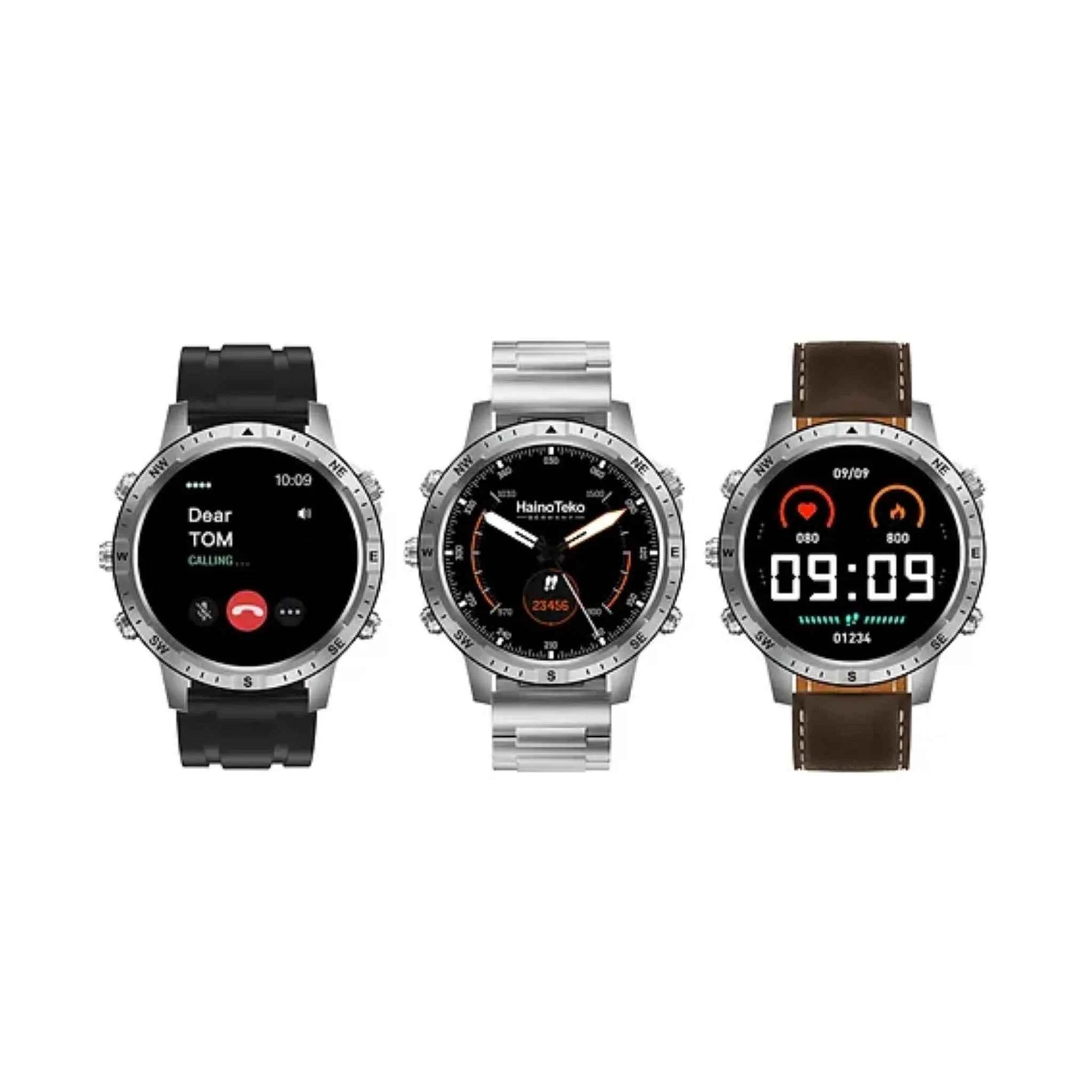 HT RW49 Smart Watch | 1.4″ Round AMOLED, 3-Strap Bundle & Wireless Charging | (KSA Edition)