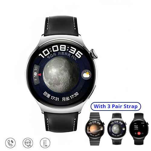 HT RW34 Smart Watch | 1.78″ AMOLED, 3-Strap Bundle & Wireless Charging | KSA Edition