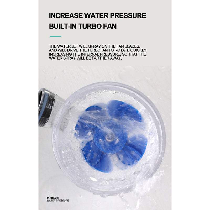High Pressure Turbo Charged Shower Head