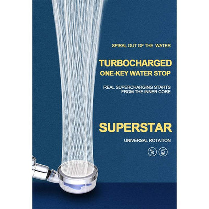 High Pressure Turbo Charged Shower Head