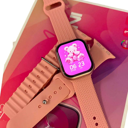 S9 Pro Mini Smart Watch | 1.53″ Round AMOLED & 3 Straps | Wireless Charging