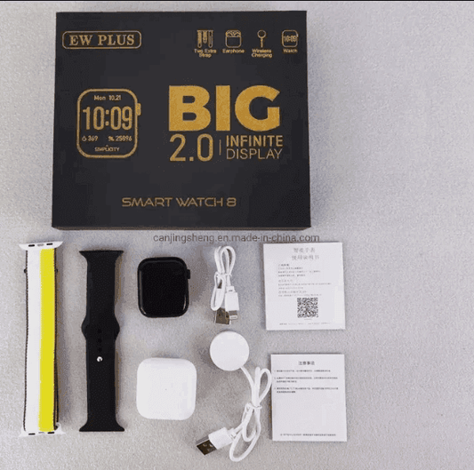 Ew Plus Series 8 Smartwatch TWS Earbuds 2 in 1