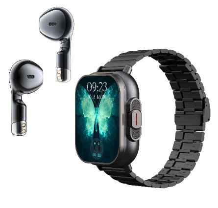 A70 Smart Watch & Earbuds | 1.96″ Touch Screen | IP68 Fitness (KSA Edition)