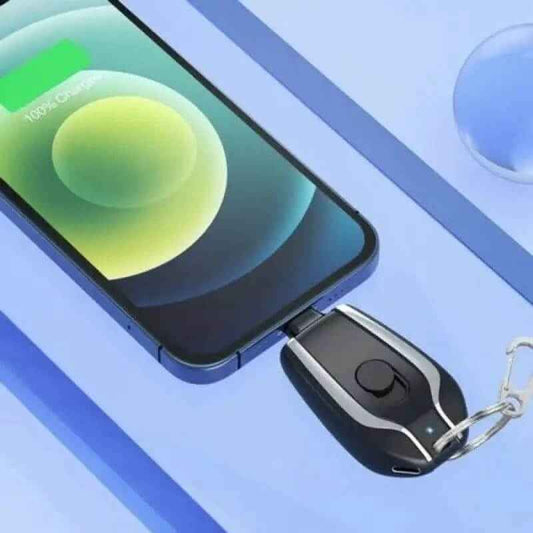 Emergency Portable Key Chain Charger Power Bank ( iOS SmartPhone Cable)
