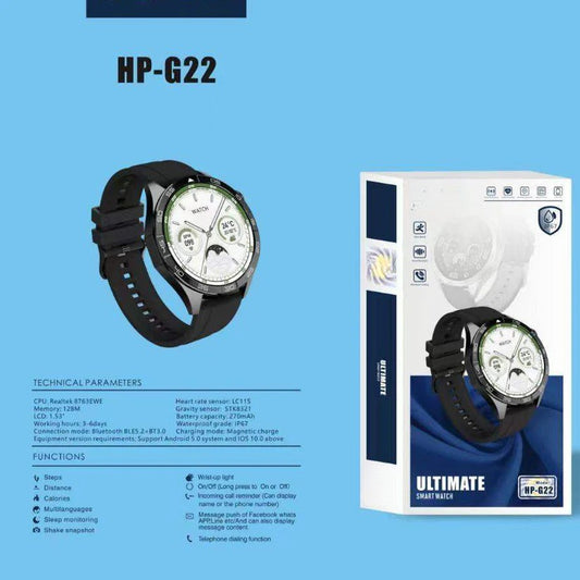 G22 Smart Watch | Fitness Tracking | AMOLED Display (KSA Edition)