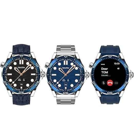 HT RW48 Smart Watch | 1.3″ Round AMOLED, 3-Strap Bundle & Wireless Charging | KSA Edition