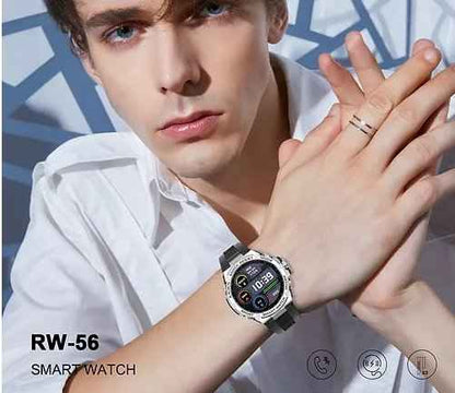 HT RW56 Smart Watch | 1.3″ Round AMOLED, 3-Strap Bundle & Wireless Charging | KSA Edition
