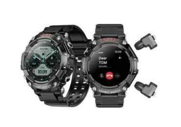 HT ST 3 Smart Watch | Earbuds, MP3 Speaker & Health Suite | (KSA Edition)
