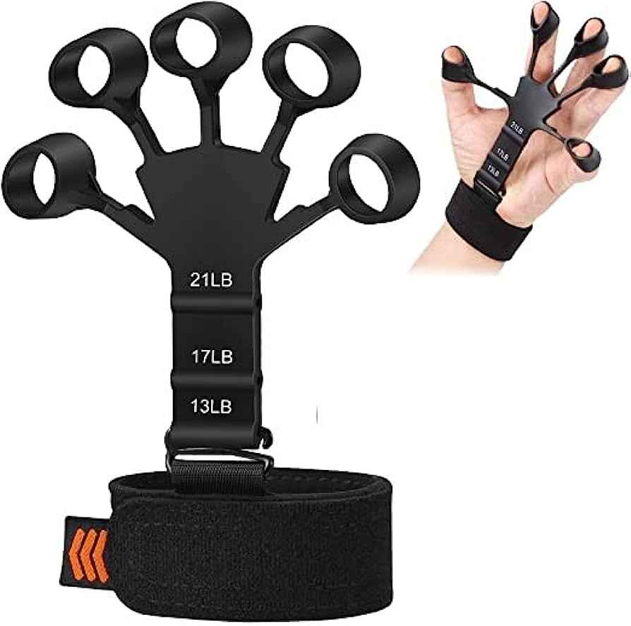 Metal-Hook Grip Strength Trainer (GOLD)