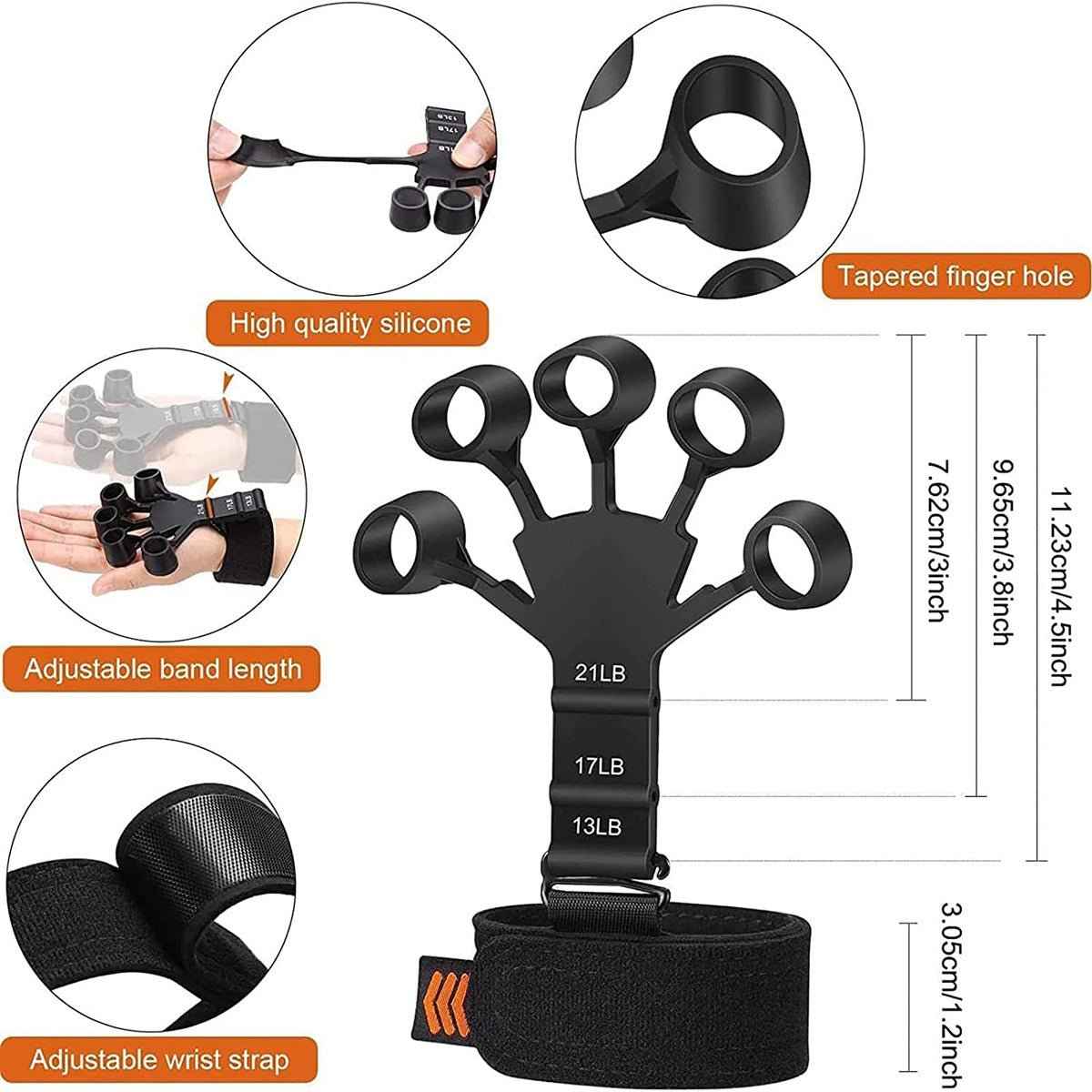 Metal-Hook Grip Strength Trainer (GOLD)