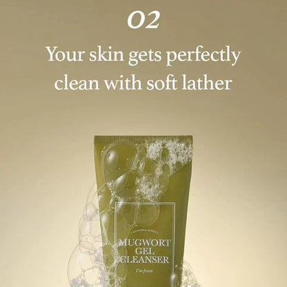 Gel Cleanser 150 ml, Mugwort Extract 60%, Korean Cleanser, Natural, Herbal, Calming, Soothing, Micro Cleansing