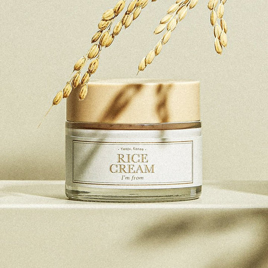 Rice Cream 1.69 Ounce, 41% Rice Bran Essence with Ceramide, Glowing Look to Even Out Skin Tone