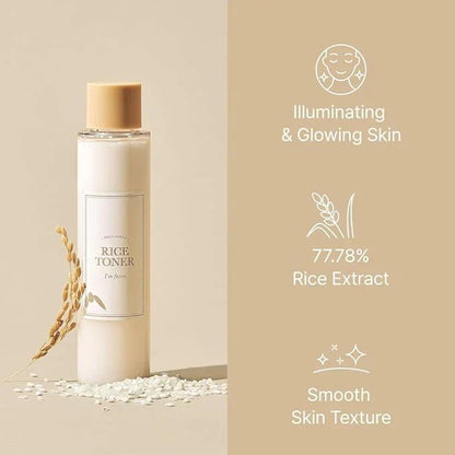 Miniatures of Rice Toner, Mugwort Essence, Fig Boosting Essence (Rice)
