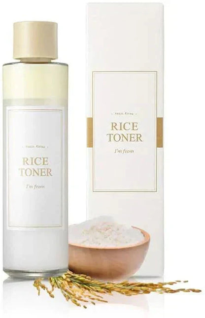 Miniatures of Rice Toner, Mugwort Essence, Fig Boosting Essence (Rice)
