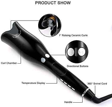 Rotating Ceramic Hair Curler (GOLD)