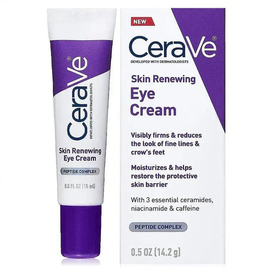 Eye Cream for Wrinkles Under Eye Cream with Caffeine, Peptides, Free & Ophthalmologist Tested 0.5 Ounces