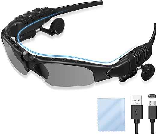 Wireless Bluetooth Headset Sunglasses (GOLD)